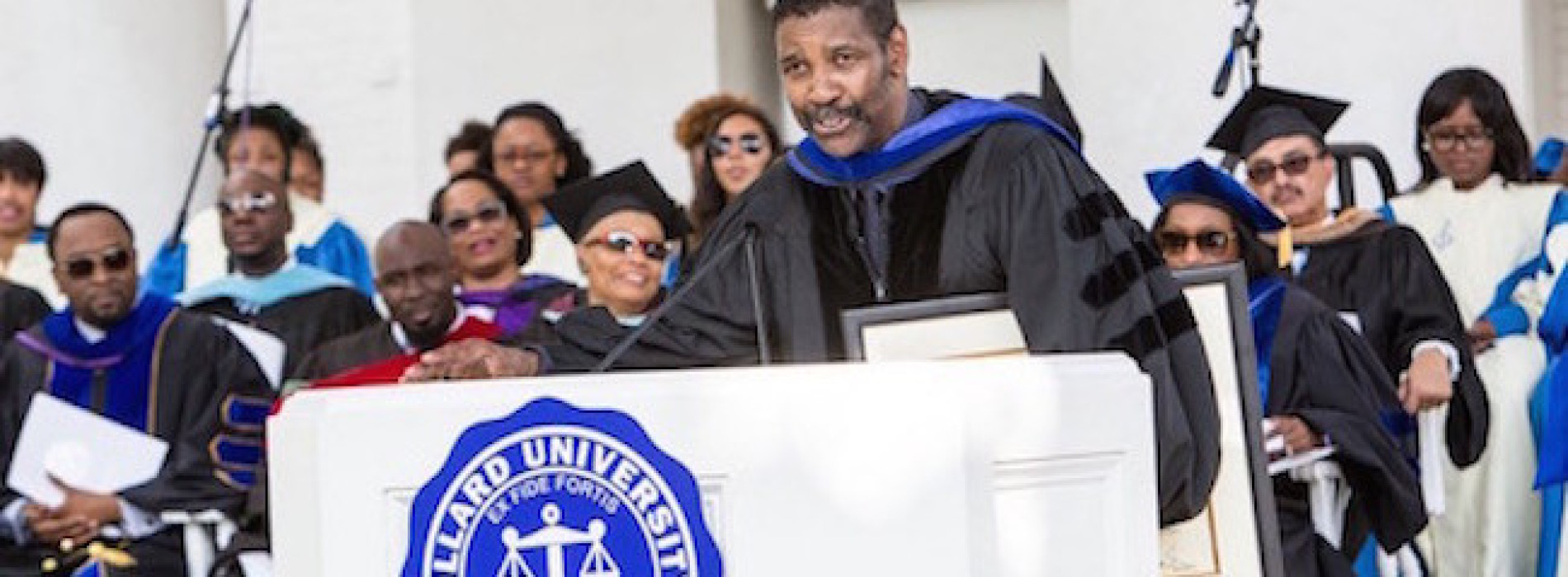 Denzel to graduates: Put God first.